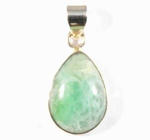 Green Crazy Lace Chalcedony ~ Pendant ~ Item E