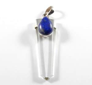 Clear Quartz & Lapis Lazuli Pendant