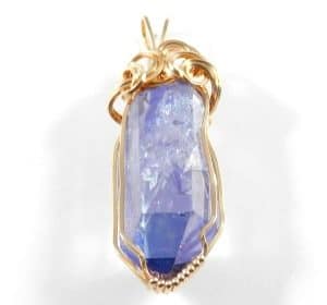 Celestial Aura Quartz Pendant ~ 18ct Goldwire ~ Item B