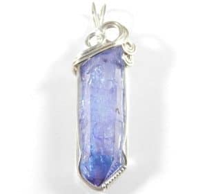 Celestial Aura Quartz Pendant ~ Sterling Silverwire ~ Item A