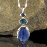 ENTIA - Ocean & Blue Kyanite Pendant - ULTRA RARE - Item A