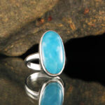 ENTIA - Hemmimorphite Ring - ULTRA RARE - Size L-UK , 5.5-US, 51-EU