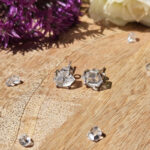 PRE LOVED * Herkimer Diamond Stud Earrings - ULTRA RARE