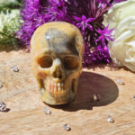PRE LOVED * Crazy Lace Agate Skull - 50mm