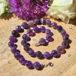 PRE LOVED * Chunky Amethyst Beaded Necklace