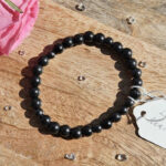 Serendipity Crystals Bracelet - Polished Elite/Noble Shungite Beaded Bracelet ~ Large Size