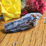 HEALING TOOLS COLLECTION * Blue Kyanite with Garnet - ULTRA RARE