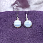 Blue Lace Agate Earrings - Item A
