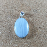 Blue Lace Agate Pendant - Item D