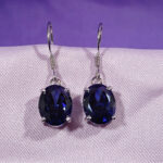 Siberian Tanzanite drop earrings - Item D