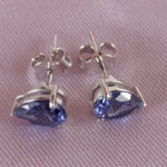 Siberian Tanzanite stud earrings - Item F