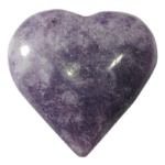 Lepidolite Polished Heart - Large - Item A