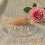 Orange Calcite pendulum - Item B