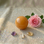Orange Calcite Sphere - 42 mm
