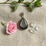 Silver Sheen Obsidian Pendant - Item C