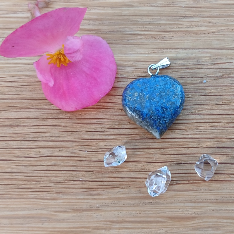 Lapis Lazuli Heart Pendant - Item A