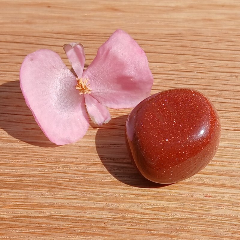 Red Goldstone Pebble - Item A