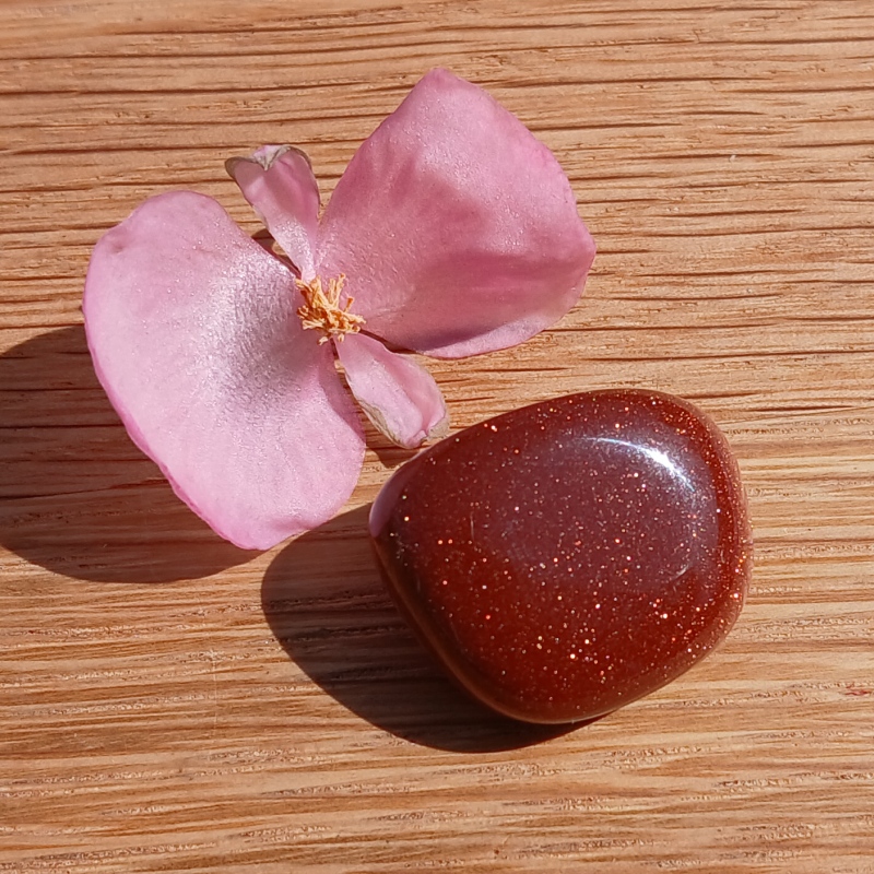 Red Goldstone Pebble - Item B