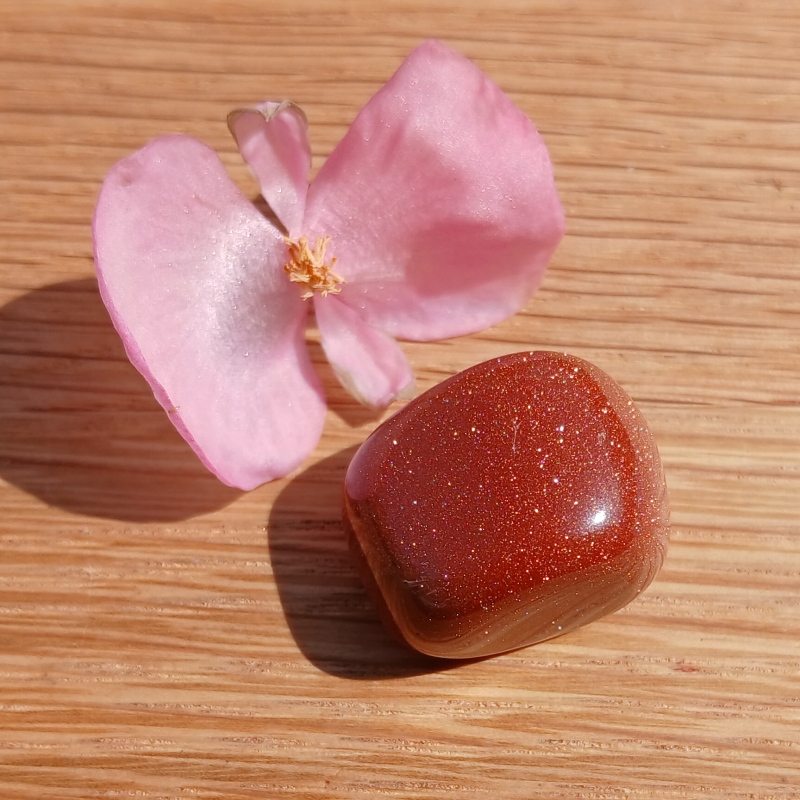 Red Goldstone Pebble - Item C