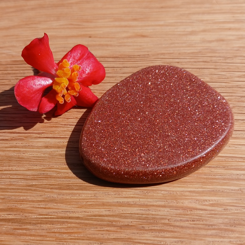 Red Goldstone Palmstone