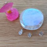 Rose Aura Quartz Palmstone - Item A