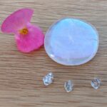 Rose Aura Quartz Palmstone - Item B