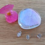Rose Aura Quartz Palmstone - Item D