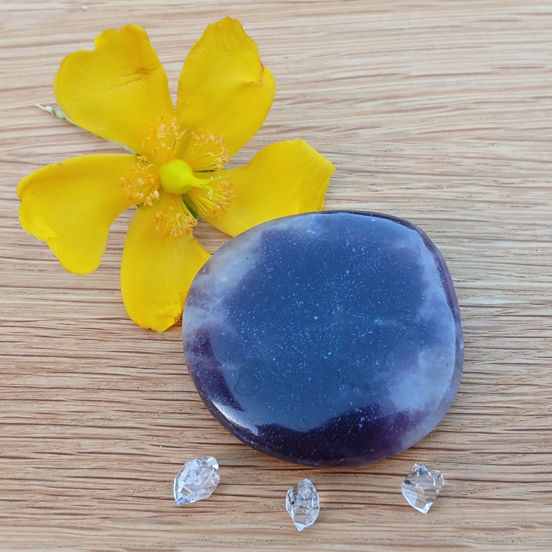 Lepidolite Palmstone - Item A