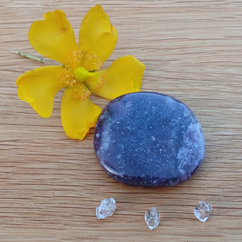 Lepidolite Palmstone - Item C