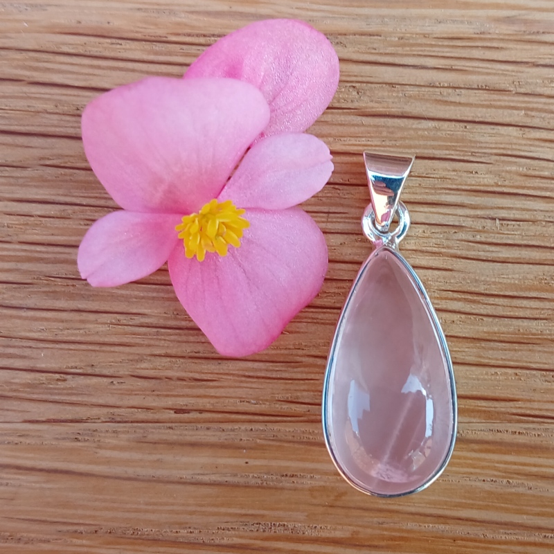 Rose Quartz Pendant - Item A